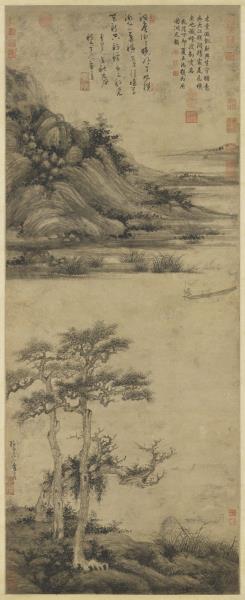 元 吴镇洞庭渔隐　轴