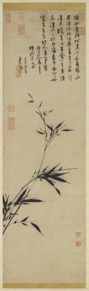 元 吴镇篔簹清影图　轴