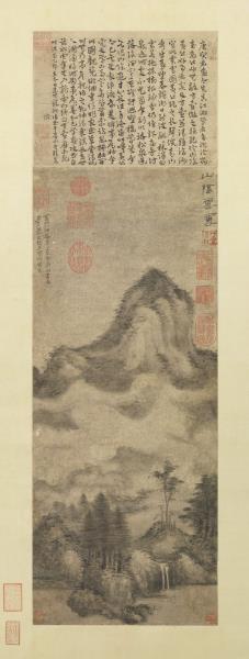 元 方从义山阴云雪　轴