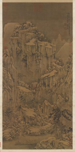 元 马琬乔岫幽居　轴