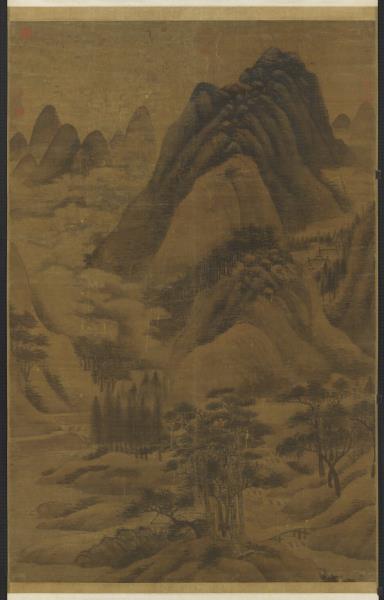 元 高克恭群峰秋色　轴